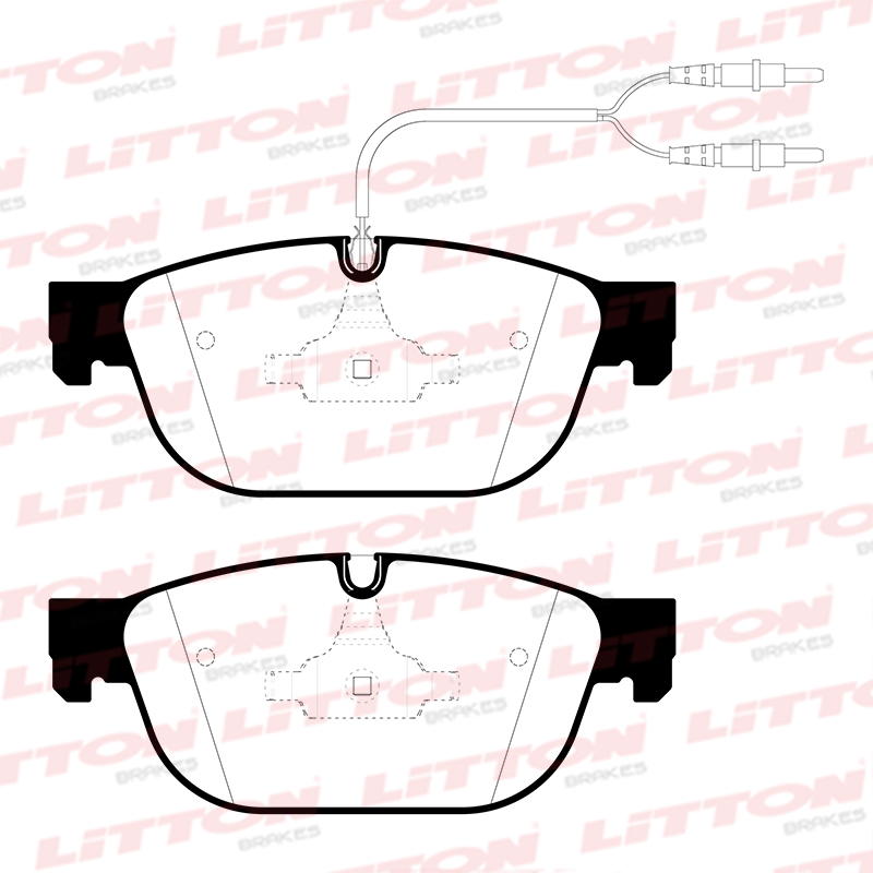 LITTON PASTILLAS FRENO DEL. CITROEN C4 1.6-2.0 16V HDI C5 BREAK 3.0 16V HDI C6 3.0 24V HDI PEUGEOT 308 1.6 GTI FASTBACK 407 COUPE 3.0 HDI 508 SEDAN- SW 1.6 -2.0 Hdi