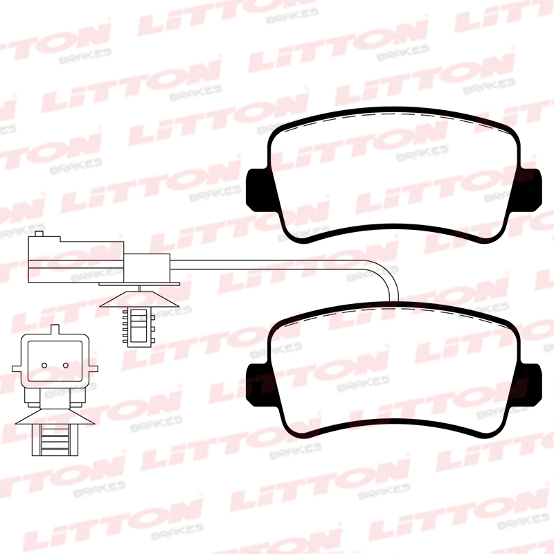 LITTON PASTILLAS FRENO MASTER 2010> TRASERA (POSICION 1100)