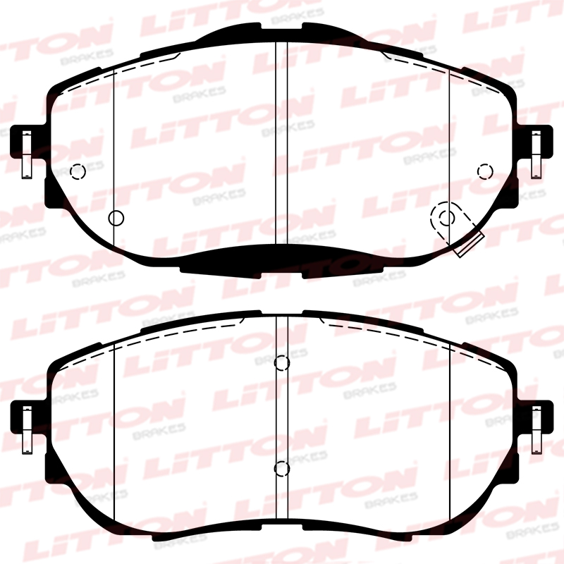 LITTON PASTILLAS FRENO DEL. TOYOTA AURIS TOURING 1.2- 1.3- 1.4- 1.6 COROLLA 1.6- 1.8 VVTI- 1.8L - 2.0L 