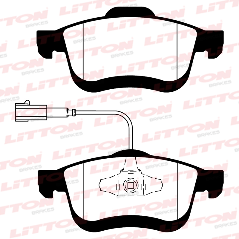LITTON PASTILLAS FRENO DOBLO 2011> CON DISCO 305MM