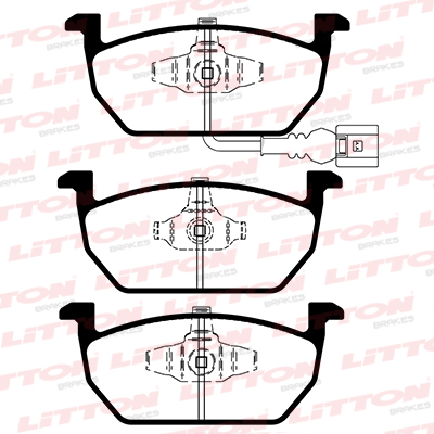 LITTON PASTILLAS FRENO DEL. AUDI A1 II A3 III 1.4- 1.6- 1.8 TFSI SEAT LEON III 1.0- 1.2- 1.4 -2.0 TSI VW GOLF VII 1.6- 1.8- 2.0 TDI TSI -POLO VIRTUS GTS 1.4 -NIVUS T-CROSS 1.0 - 1.4 200 TSI