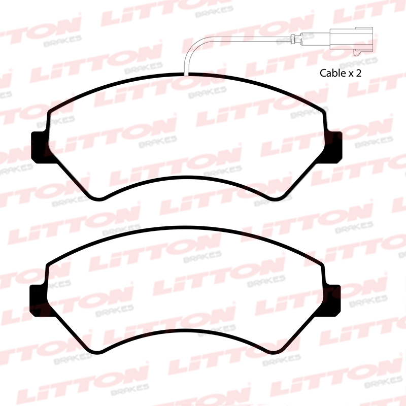 LITTON PASTILLAS FRENO DEL. CITROEN JUMPER BOX BUS 2.2- 3.0 HDI FIAT DUCATO MULTIJET 2.3D 3.0D PEUGEOT BOXER III  2.2- 2.3- 3.0 D MULTIJET 04/06 