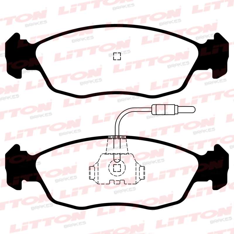 LITTON PASTILLAS FRENO P 106 98> P 306 94/95 C/SENSOR (POSICION 0253)