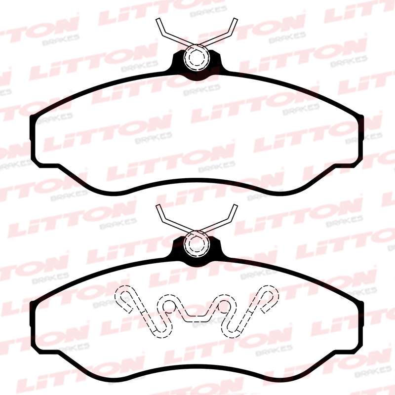 LITTON PASTILLAS FRENO DEL. CHEVROLET BLAZER S10 4X2- 4X4 BLAZER 2.2-2.4-2.8-4.3 TOYOTA HILUX 