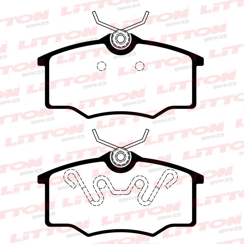 LITTON PASTILLAS FRENO VW GOL 2000>-CORSA 1.6-1.4-1.1-COMBO (PD/54 FRASLE) (POSICION 0407)