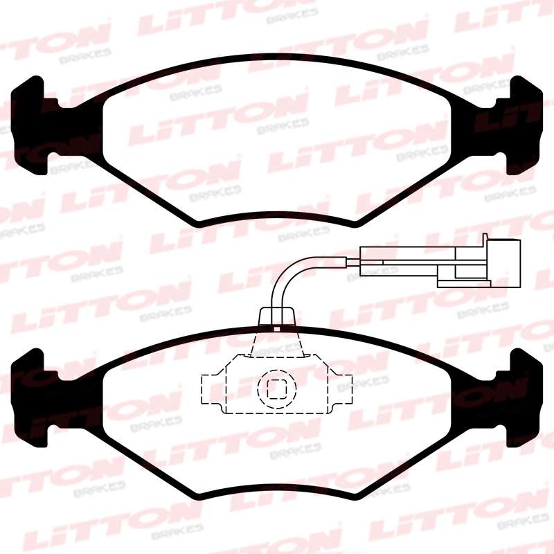LITTON PASTILLAS FRENO PALIO 96> SIENA 99> ARAÑA GRANDE (PD/60-A FRASLE) (POSICION 0426)