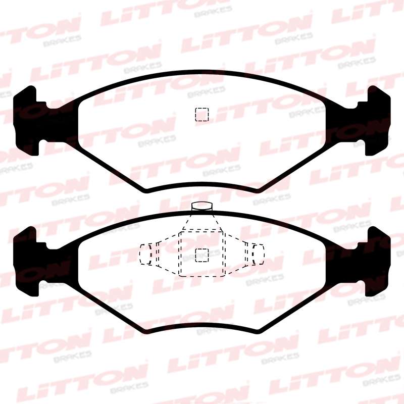 LITTON PASTILLAS FRENO DEL. VW GOL POWER III 1.0 - 1.6 - 1.8 - COUNTRY / PARATI 16V SAVEIRO 1.6- 1.8- 2.0 