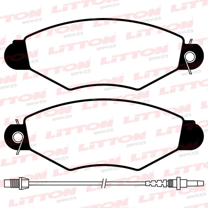 LITTON PASTILLAS FRENO DEL. CITROEN XSARA 1.4 NISSAN KUBISTAR PEUGEOT 206 306 1.4 RENAULT KANGOO EXPRESS 98/
