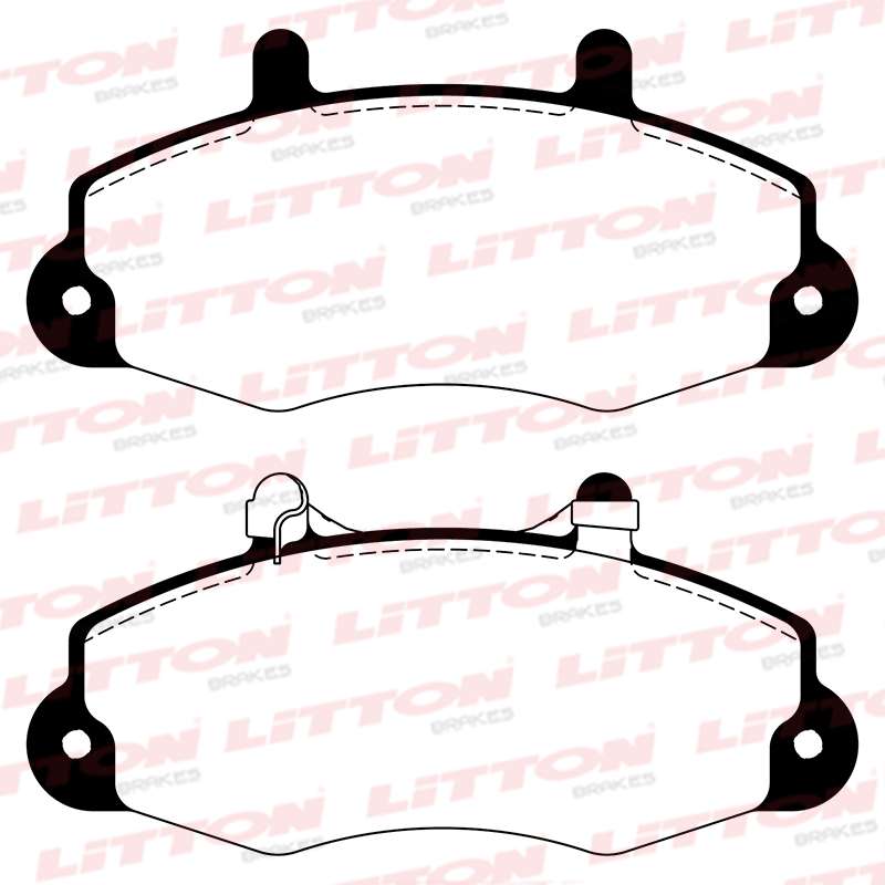 LITTON PASTILLAS FRENO DEL. FORD TRANSIT 80 - 100 ROD. 14" 99/ - TRANSIT TOURNEO BUS-VAN-FLATBED-CHASSIS (E ) 94/00