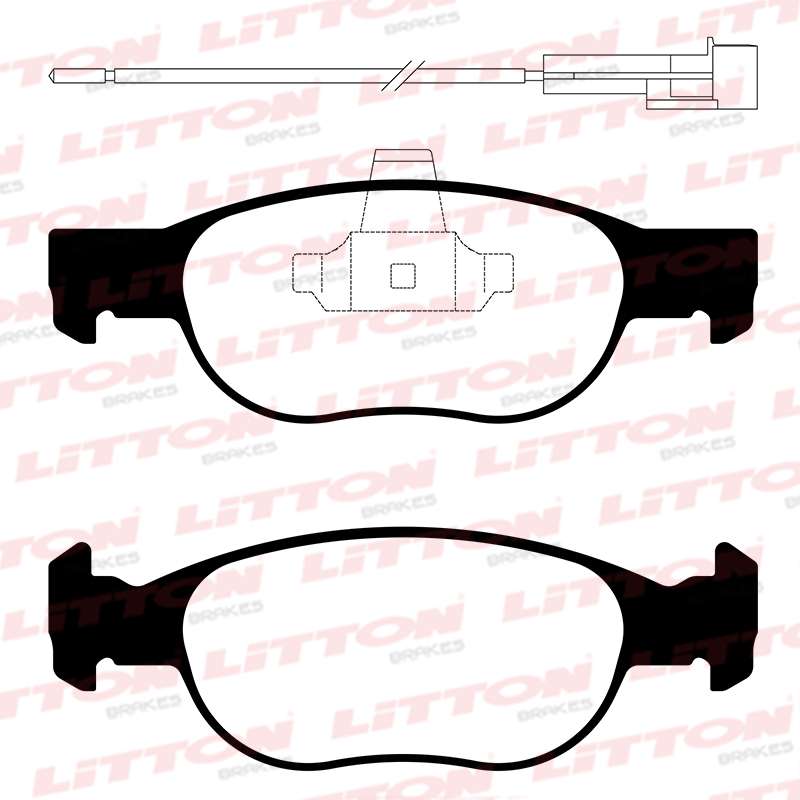 LITTON PASTILLAS FRENO MAREA-BRAVO-BRAVA-ALFA 145-146 (PD/433-B FRASLE) (POSICION 0499)