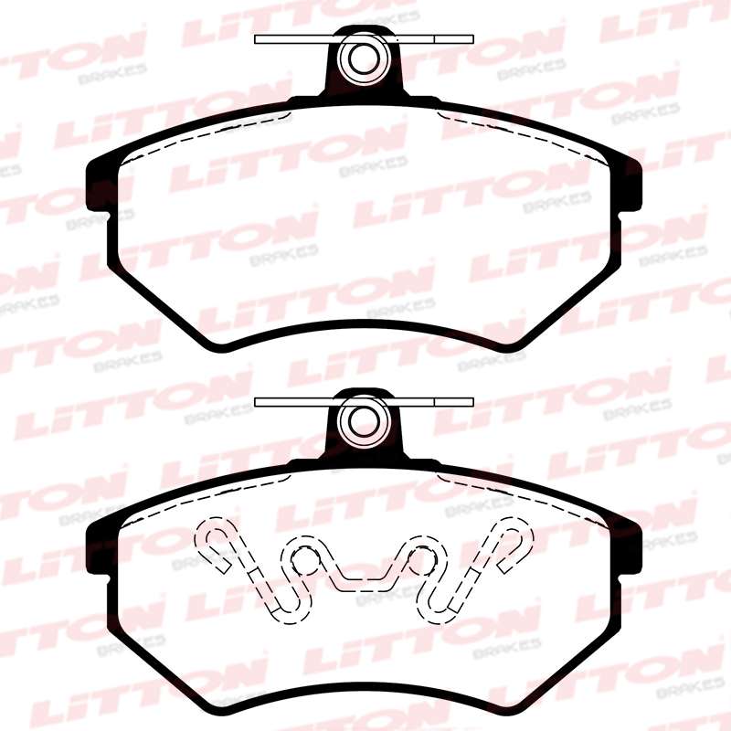 LITTON PASTILLAS FRENO DEL. AUDI 80 A4 A6 A8 SEAT CORDOBA IBIZA TOLEDO 1.8I 16V GT - 2.0 GTI VW CADDY 1.4 - 1.9 GOLF 2.0 GTI - GOLF VARIANT 94/ PASSAT 1.8I - 2.0 POLO 1.8 CONFORT PLUS C-ABS 96/