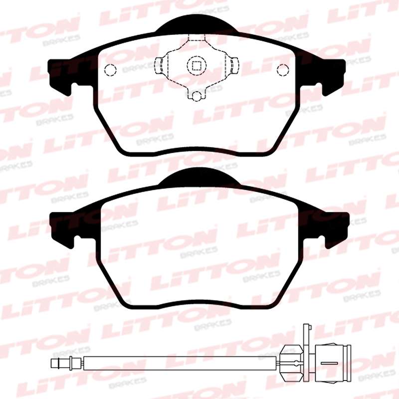 LITTON PASTILLAS FRENO DEL. AUDI 100 2.0I QUATTRO - 2.3 - 2.8 A4 BERLINA-AVANT  1.8 - 1.9 - 2.6 - 2.8 A6 BERLINA-AVANT CHEVROLET VECTRA VW GOLF GTI 1.8 TURBO PASSAT 2.0 1.6 - 2.8 VR6 