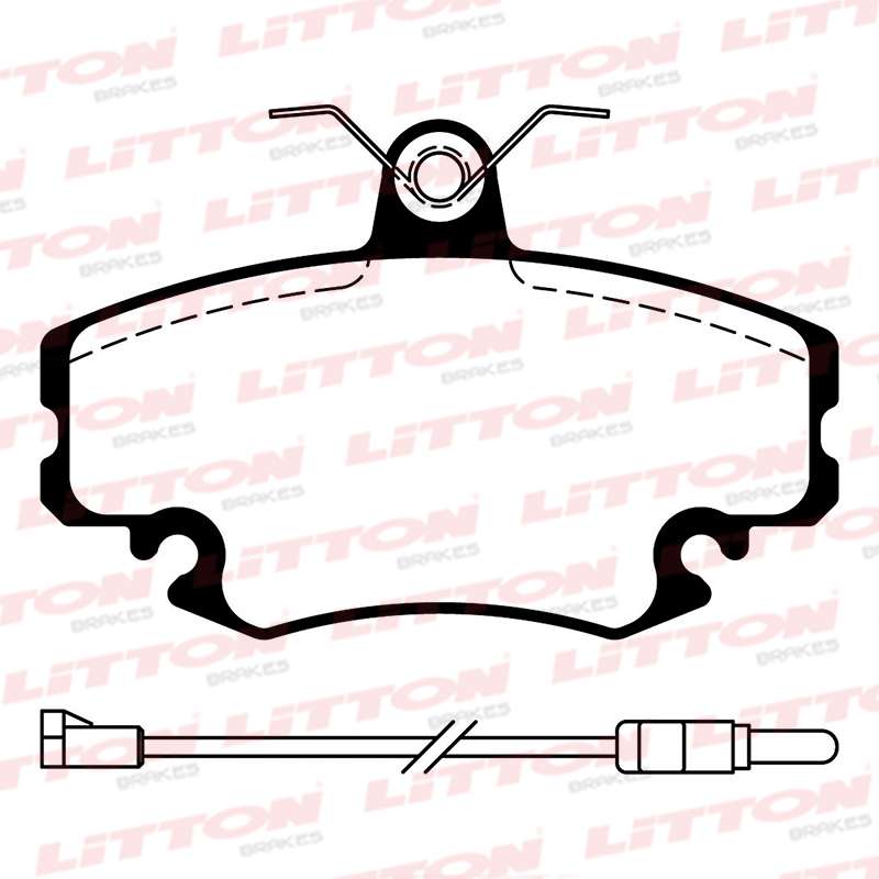 LITTON PASTILLAS FRENO P 205 - R 19-R 21-LOGAN-CLIO-MEGANE  /EXPREES (POSICION 0191)