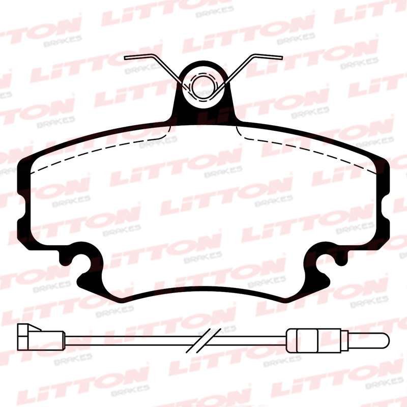 LITTON PASTILLAS FRENO DEL. PEUGEOT 205 1.9 GTI-CTI RENAULT CLIO MIO EXPRESS 2.0 LOGAN MEGANE HATCH R19 R21 SCENIC SEDAN TWINGO 