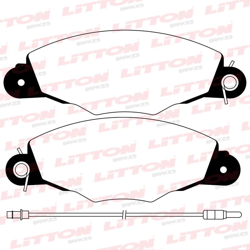LITTON PASTILLAS FRENO P 406 98> XANTIA 98>  (POSICION 0533)
