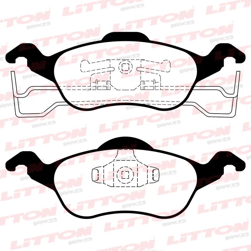 LITTON PASTILLAS FRENO DEL. FORD FOCUS 1.6 1.8 GL GLX- 2.0 16V /FOCUS NAFTA - DIESEL 98/04 