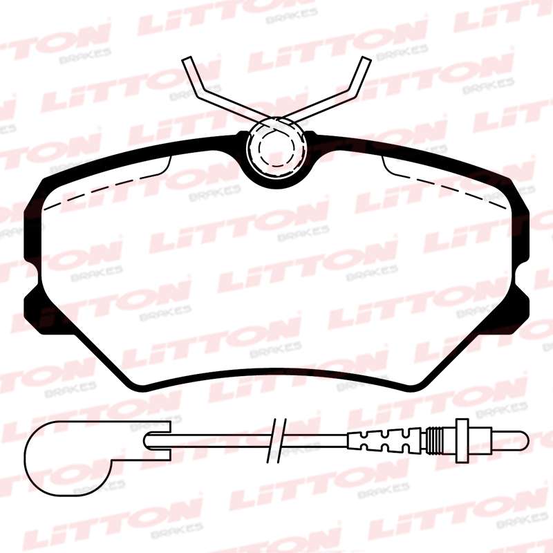 LITTON PASTILLAS FRENO P 306 4 SENSORES - CITROEN ZX  (POSICION 0379)