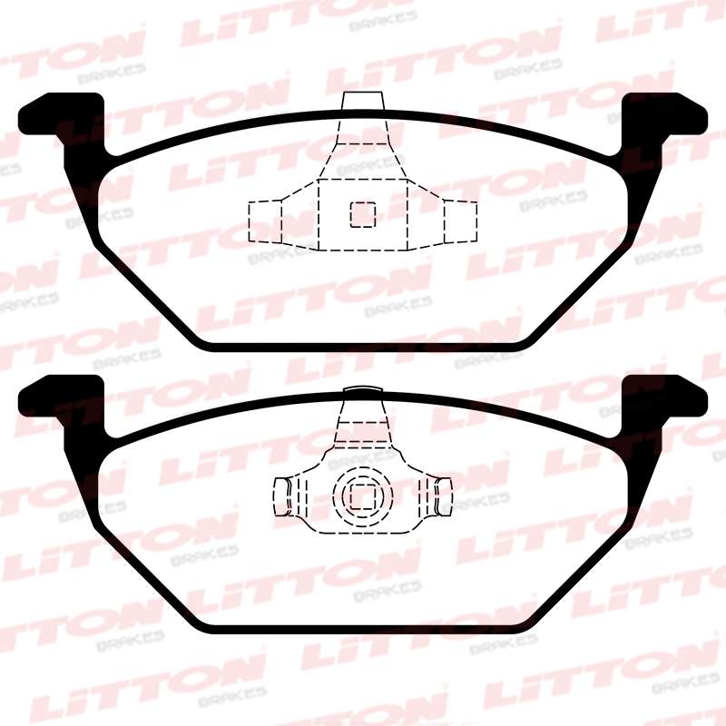 LITTON PASTILLAS FRENO DEL. AUDI A3 1.8 - 1.9 TDI 20V SEAT LEON 1.6 - 1.8 20V VW BORA 2.0 FOX GOL TREND GOLF NEW BEETLE POLO SAVEIRO SURAN T-CROSS VIRTUS 1.6 MSI 