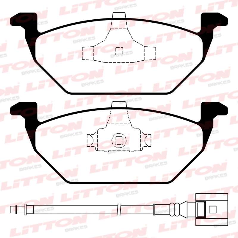 LITTON PASTILLAS FRENO DEL. AUDI A3 1.6- 1.8- 2.0 FORD ESCORT 2.0 SEAT LEON TOLEDO 1.6- 1.8 20V- 1.9 TDI VW BORA 2.0 - 1.9 TDI FOX GOLF 1.9 TDI- 1.4- 1.6- 1.8 JETTA NEW BEETLE 2.0 8V SURAN