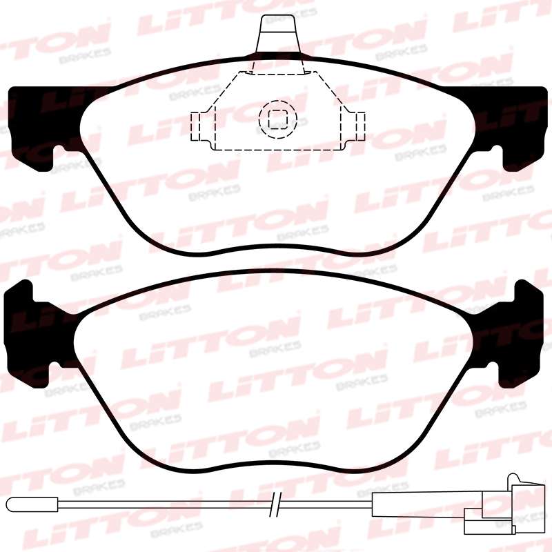 LITTON PASTILLAS FRENO DEL. ALFA ROMEO 145 146 TWIN SPARK 155 2.0 16V TURBO FIAT BRAVA BRAVO 2.0 I HGT 20V COUPE 1.8 I 16V- 2.0 MAREA 2.0 - 2.4 