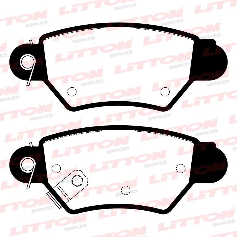 LITTON PASTILLAS FRENO TRAS. CHEVROLET ASTRA 1.8I 16V - 2.0 TD ZAFIRA 2.0 GL 8V 