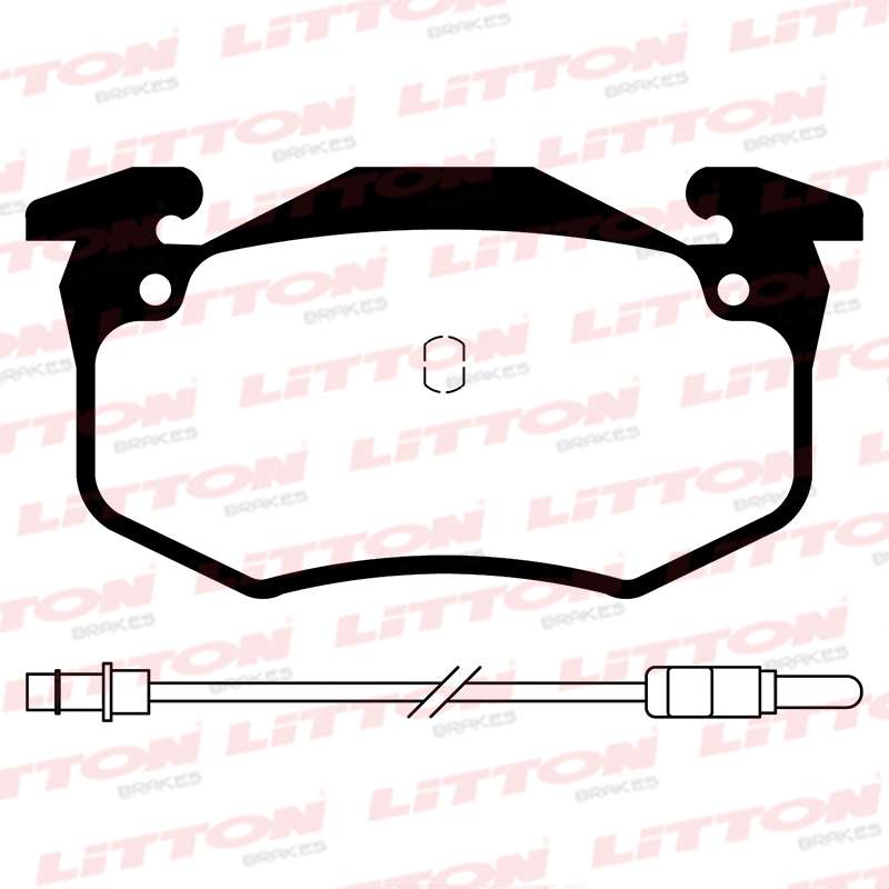 LITTON PASTILLAS FRENO P 306 - LAGUNA-MEGANE TOPE BAJO TRAS.  (POSICION 0453)