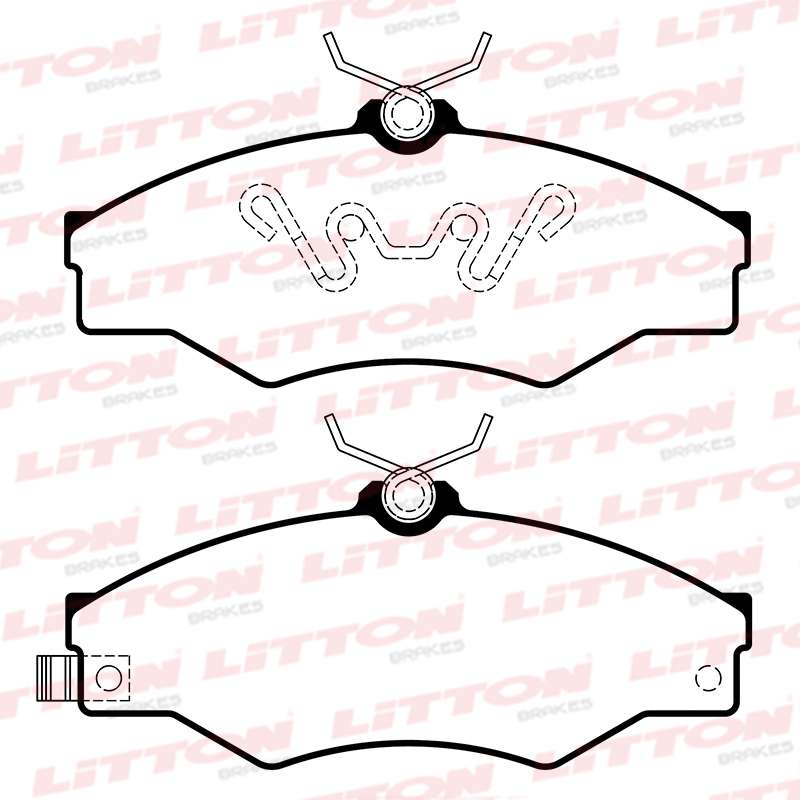 LITTON PASTILLAS FRENO DEL. TOYOTA HILUX 4X2 STD-DLX / HILUX 3.0 02/05