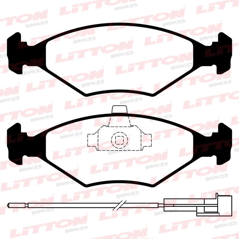 LITTON PASTILLAS FRENO PALIO - SIENA FINA C/SENSOR  (POSICION 0645)