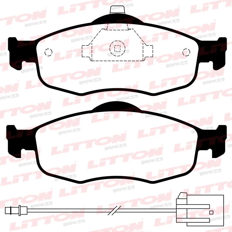LITTON PASTILLAS FRENO DEL. FORD COUGAR MONDEO 1.6- 1.8- 2.0 SCORPIO II 2.0 I 16V- 2.3- 2.5- 2.9 