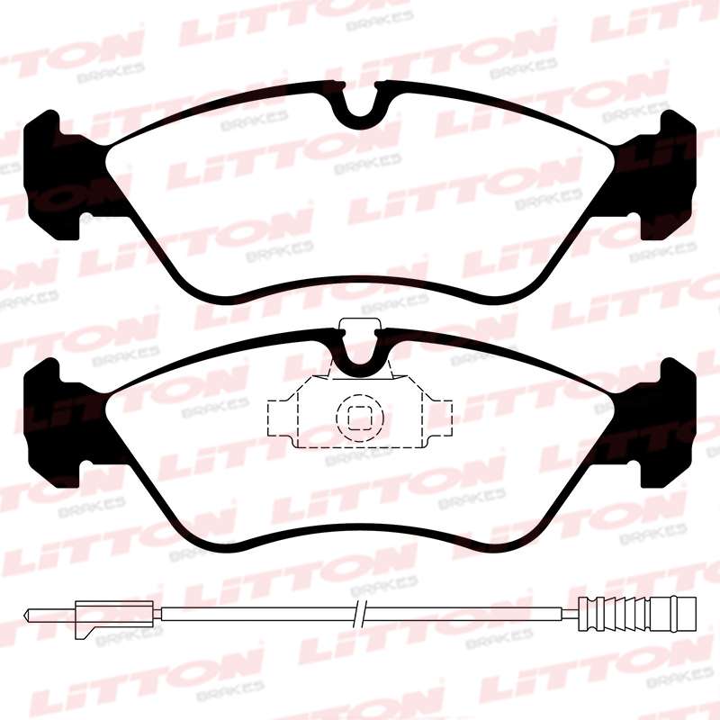 LITTON PASTILLAS FRENO M-BENZ SPRINTER- VW LT 35 TRASERA (POSICION 0624)