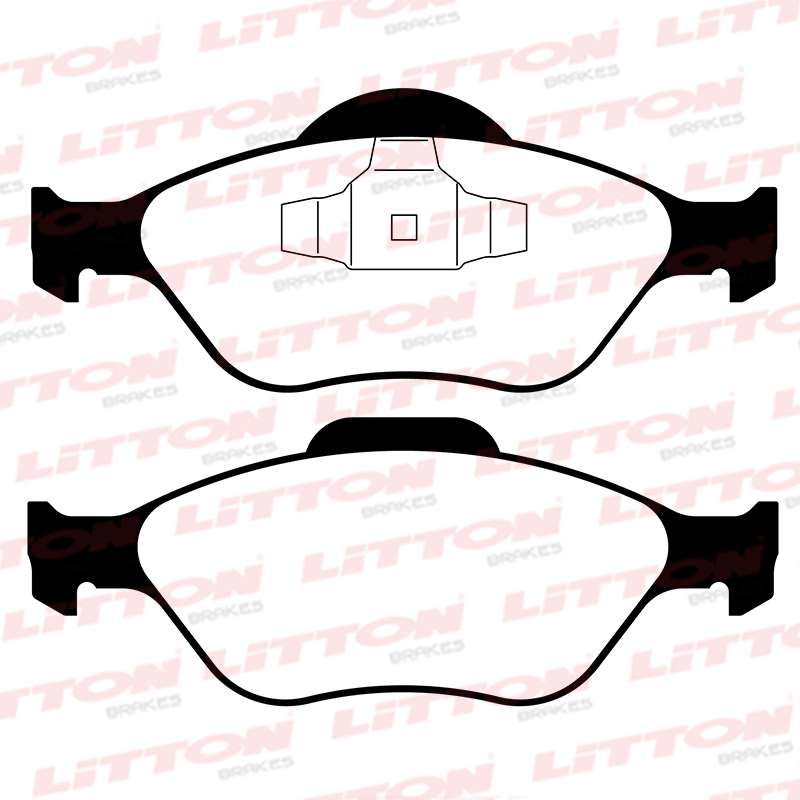 LITTON PASTILLAS FRENO DEL. FORD COURIER ECOSPORT 1.0- 1.4- 1.6- 2.0 PIST.ACERO-  1.0 SUPERCHARGER FIESTA 1.4 D - 1.6 SOHC NOVO/SUPERCHARGER - 1.0 SOHC FIESTA ABS 1.6 09/