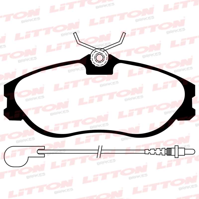LITTON PASTILLAS FRENO P 406 2.0 16 15''-XSARA 2.0 (POSICION 0393)