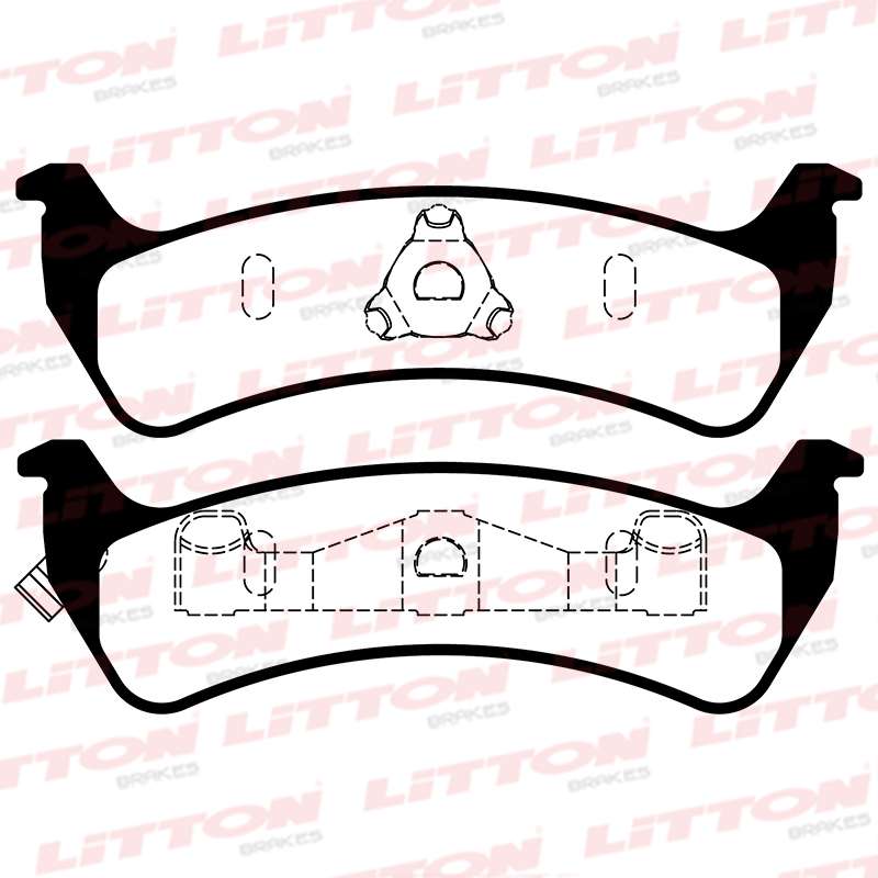 LITTON PASTILLAS FRENO RANGER 94 - CHEROKEE 94>4X4 TRASERA  (POSICION 0100)