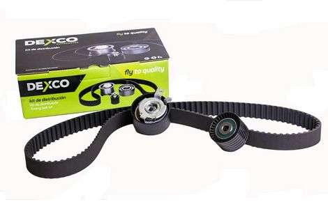 DEXCO KIT DISTRIBUCION CLIO-II KANGOO-II MEGANE DUSTER LOGAN SANDERO 1.4i - 1.6i <12 K4M K4J - 132 DIENTES X 27MM - GMB OEM:7701477014 / 7701471974 (VKMA 06020)