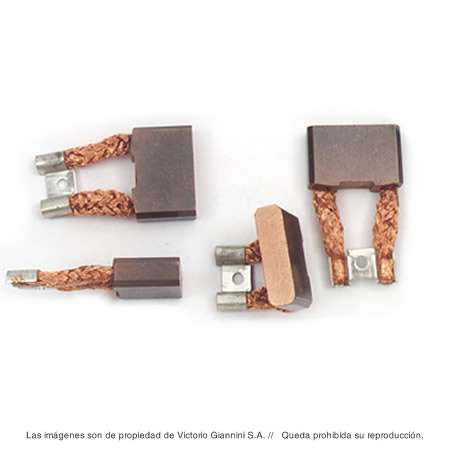 GV CARBON ARRANQUE 24V DELCO-REMY 42MT FORD CARGO-VW  / 4 ESCOBILLAS // 10.6X36.6X24.9