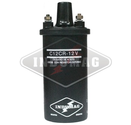 INDUMAG BOBINA ENC.UNIVERSAL 12V C/RESISTOR (PLATINO)