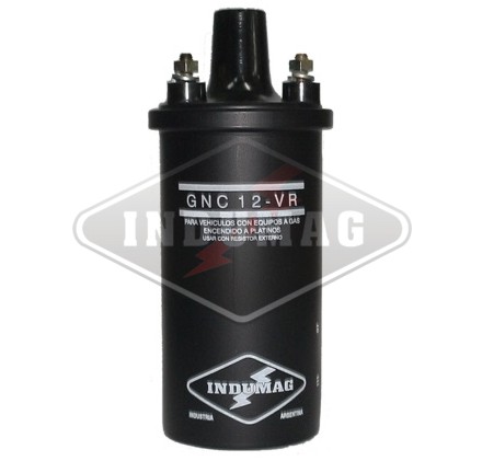 INDUMAG BOBINA ENC.UNIVERSAL 12V C/RESISTOR (PLATINO) PARA GNC