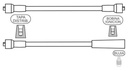 [1002.0648] PRESTOLITE CABLE BUJIA FALCON-F100 3.6 <1982 6 CIL.