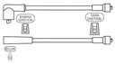 [1003.0648] PRESTOLITE CABLE BUJIA FALCON-F100 3.0 1987> 6 CIL. INDIEL