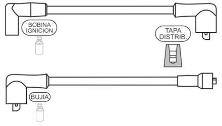 PRESTOLITE CABLE BUJIA P 505 BOBINA EPOXI