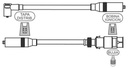 [1080.0648] PRESTOLITE CABLE BUJIA GOLF MI 2.0 1994> M4-PIN CAP.ORIG