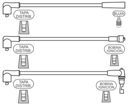 PRESTOLITE CABLE BUJIA TOYOTA P-UP 3.0 1988/1991