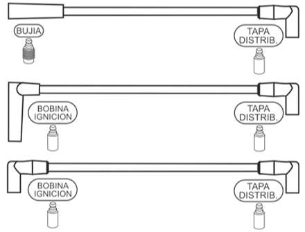 PRESTOLITE CABLE BUJIA CHRYSLER CHEROKEE 4 CIL 2.5L 1991/2000