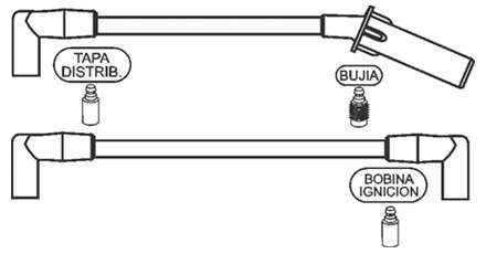 PRESTOLITE CABLE BUJIA CHRYSLER GRAND CHEROKEE V8 5.2-5.9 93/98