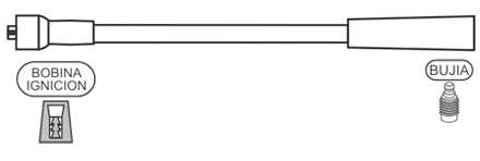 PRESTOLITE CABLE BUJIA DUNA 1.3 MPI 1998> B.EPOXI
