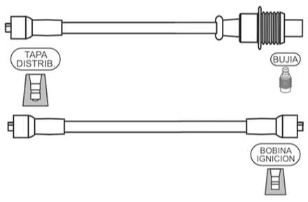 PRESTOLITE CABLE BUJIA DODGE POLARA-VALIANT 3.8 1967-1982