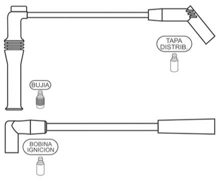 PRESTOLITE CABLE BUJIA P 405 MI DIST.DUCELLIER
