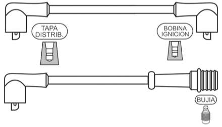 PRESTOLITE CABLE BUJIA P 505 INYECCION 2.2I 89/95