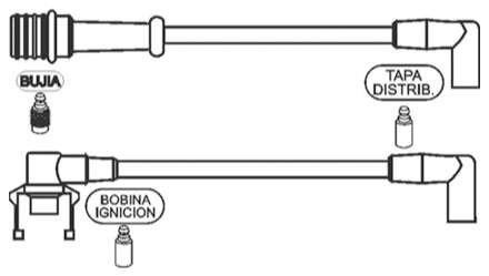 PRESTOLITE CABLE BUJIA R 21 TXI-TS 1989> R 25 84/93