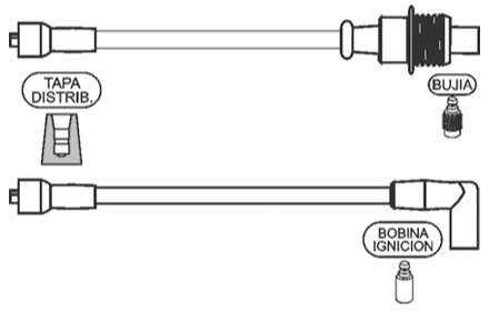 PRESTOLITE CABLE BUJIA P 205 GTI 1.9 1993> DIN